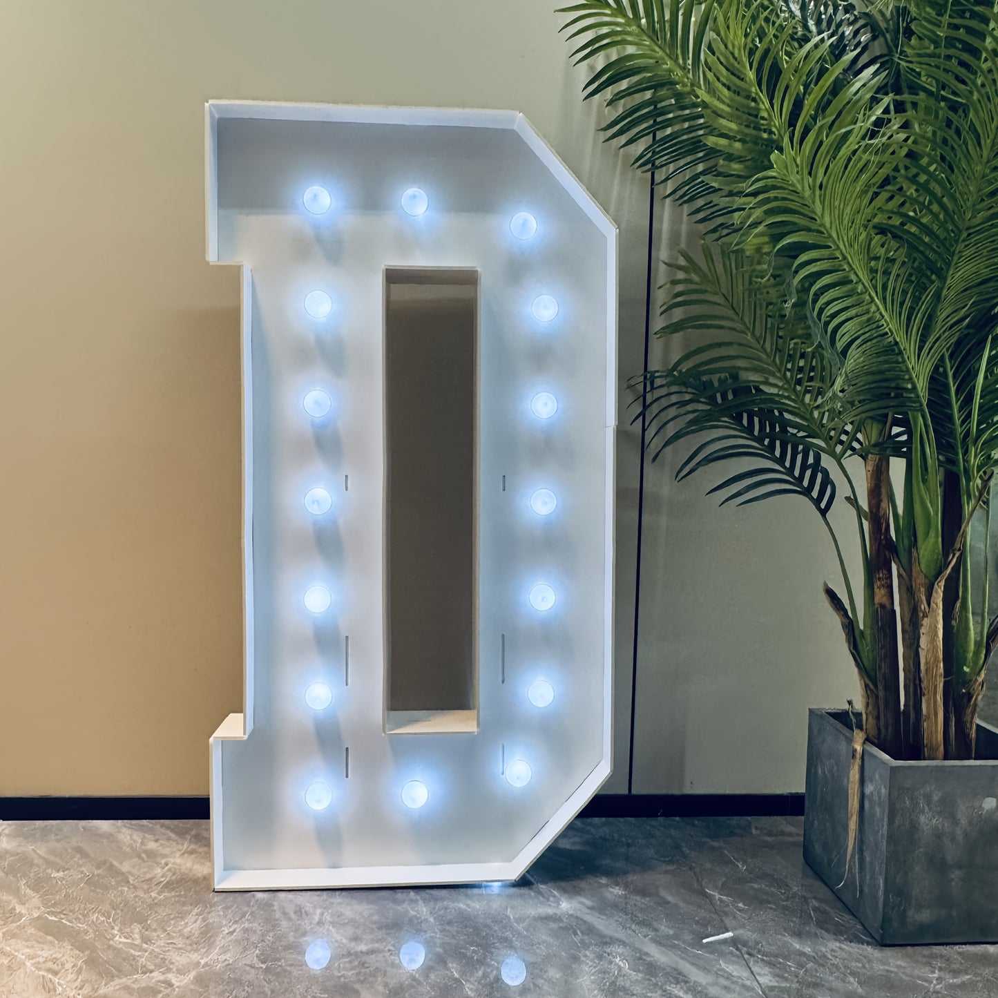 Cool White 120cm/4FT Tall Lighted Holiday Displays, LED Letter Board, BABY, LOVE, HBD With Cool White Lights For Wedding, Proposal, Birthday Party, Anniversary, Graduation Decor