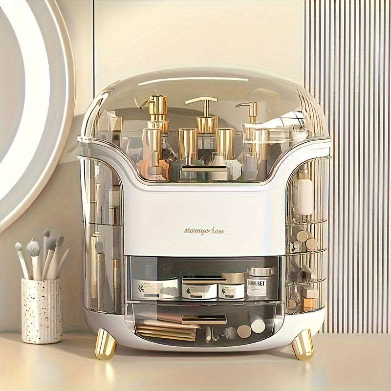 Teen Girls Gift Makeup Organizer, Skincare Organizer Jewelry Storage, Cosmetics Storage And Display Case, Make Up Holders And Organizers for Countertop, Bathroom Organizer, Perfume Organizer