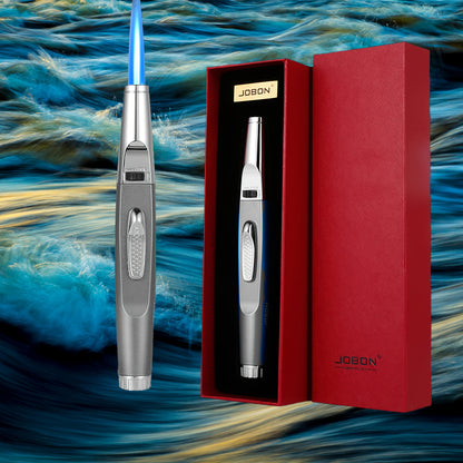 JOBON Deluxe High-Temperature Torch Lighter with Ignition Lock, Gift Box Packaging, Refillable Design, Essential Kitchen Tool for Baking, BBQ, Parties, And More. Ideal Valentine'S Day Gift (Gas Not Included)