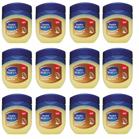 Cocoa Butter Moisturizing Jelly 50ml 12-Pack - Deep Hydration, Nourishing Body & Skin Care for Dry Skin | Bulk Value Set | Men & Women