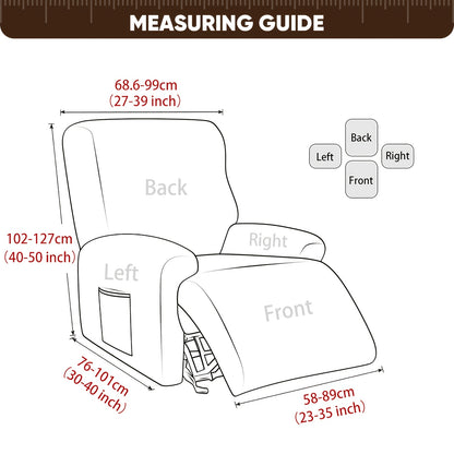 1SEAT 2026 NEW Recliner Slipcovers, Four Seasons Stretch Recliner Slipcover with Pocket, Removable, Washable, And Soft Recliner SlipChair Cover Suitable for Living Room Sofa Cover Home Decor, Easter Decorations for Home, St Patricks Day.