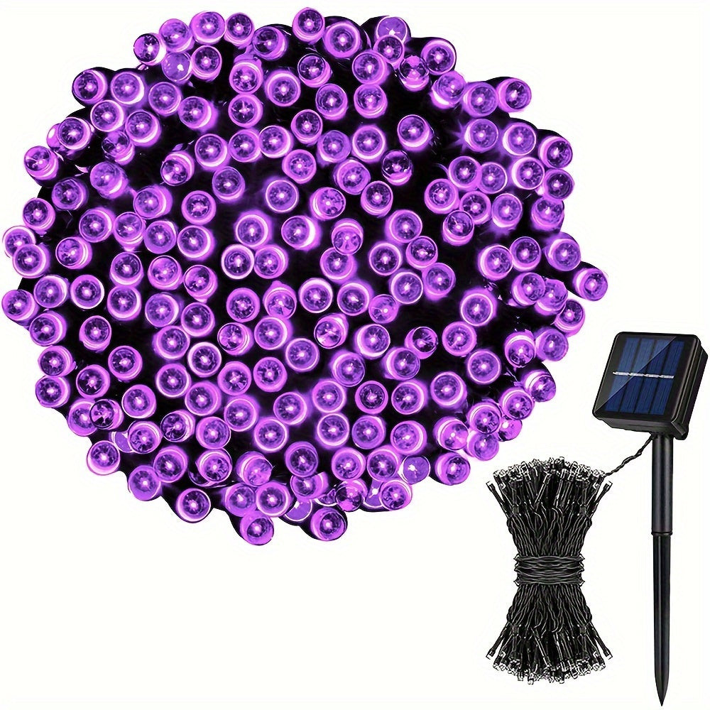 1/2pack 80ft Solar LED Christmas Lights, Independence Day Decorations Lights July 4th Decor LED String Fairy Lights Waterproof IP65 Outdoor LED Tree Lights With 8 Lighting Modes For Independence Day Xmas Wedding Party Garden Yard Decor Lumen 45lm