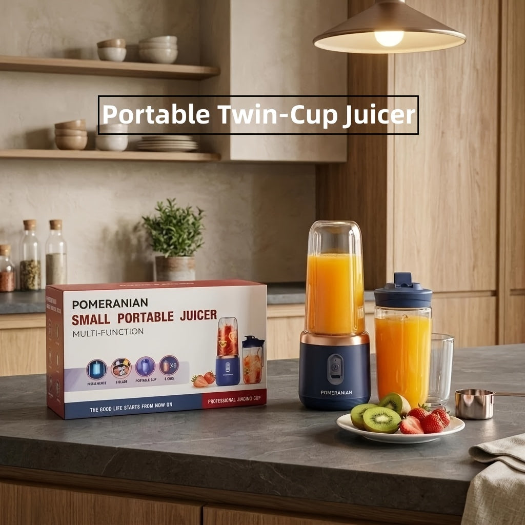 A Compact Electric Blender for Juices, Coffee, Milkshakes, And Smoothies. It's Rechargeable And Easy to Carry, Perfect for Outdoor Activities And As a Camping Gift
