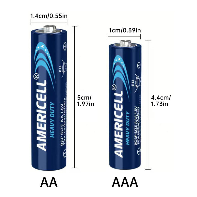 AA AAA Batteries Combo Pack 1.5V Carbon Disposable Non-Rechargeable Alkaline Batteries for Remote Control Keyboard Clock Toy Flashlight Alarm 36 or 72 Pieces