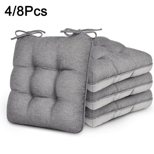 New Year 4/8pcs Memory Foam Chair Cushions, M L Size Available, Outdoor/Indoor Chair Pads for Dining Chairs 4/8 Pack, Seat Cushions for Kitchen, Dining Room, Office, Patio Chair