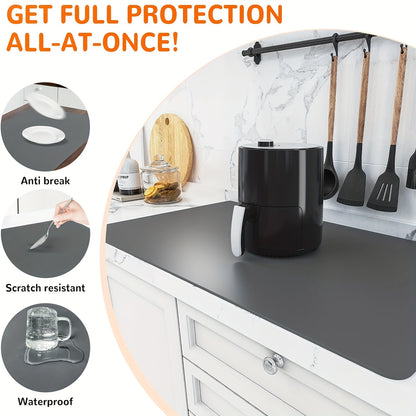 Extra Large Silicone Mat, Silicone Mats for Kitchen Counter, Nonslip Heat Resistant Mat, Multipurpose Countertop Protector, Nonstick Waterproof Craft Mat Table Placemat