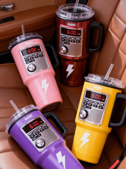 Retro Game Console Theme 40 oz Stainless Steel Travel Mug | Leak-proof Lid, Straw Lid, Double-Layer Insulation, Suitable for Hot and Cold Beverages, Ideal for Gamers, Travelers, Cars, Outdoors, Perfect Holiday Gift