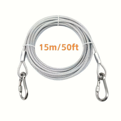 Retractable Clothesline Stainless Steel - Portable Indoor Outdoor Laundry Line for Apartment, Dorm & Camping, Anti-Rust Durable Clothes Drying Rope, Space Saving Laundry Solution | 9M & 15M Options