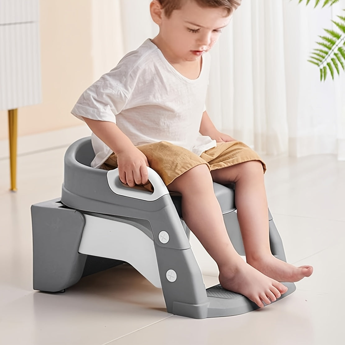 Potty Training Toilet Seat 2 In 1 Toddler Toilet Seat And Step Splash Guard Kids Toilet Seat With Ladder Anti-Slip Pad Potty Toilet Foldable Kids Potty Seat Toilet Seat For Kids Boys Girls