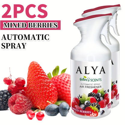 2/5pcs (8.45oz Each) Fragrances Aromatherapy Air Freshener Spray, 6 Scents - Lavender, Cool Linen, Magnolia, Mixed Berries, Ocean And Vanilla, Multi-Purpose Odor-Fighting Room Spray, Ideal for Car, Office, Home, Bathroom, Fabric, Closet Fresh Scent