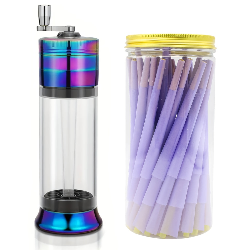 2pcs/set, Includes Classic Extra-large (109mm) Pre-rolled Paper, Easy And Convenient Filling, Smoking Accessories, A Gift For A Friend, A Birthday Gift, A Holiday Gift, A Valentine'S Day Gift.