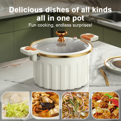 Enamel Cooking Pot, Large-capacity Double-handled Stew Pot, Non-stick Multifunctional Home Pot, Suitable for Large Gatherings Such As Labor Day, Christmas, And Other Celebrations.