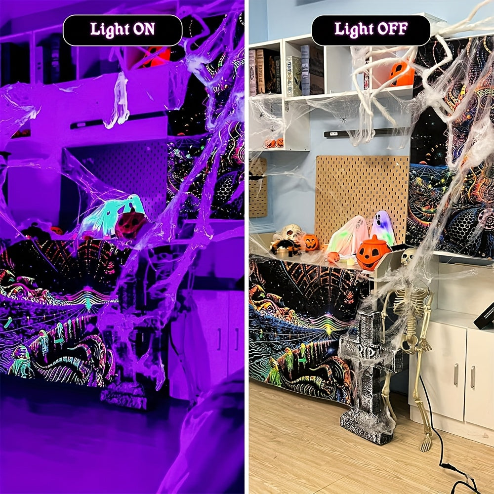 6/4/2pcs LED UV Blacklight, USB Powered 1W Blacklight, Violet Mini Spotlight Glow In The Dark for Party Supplies, LED Blacklight for Fluorescent Glow Parties, Tapestry, UV Reactive, Body Painting Effects, Christmas Home Decoration, with On/off Switch