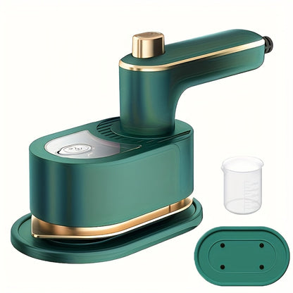 2026 Upgraded Mini Travel Clothes - Portable Rotary Clothes And Steam, 3-in-1 Handheld, 10-Second Rapid Heat Up, Compact Wrinkle Reducer for Travel And At Home (Includes A Measuring Cup And Base)