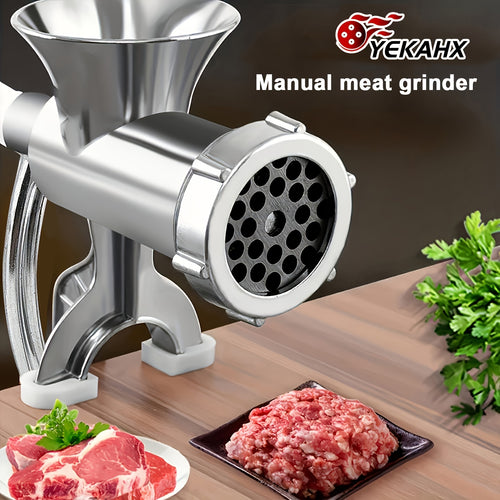 Manual Meat Grinder, Household Hand Cranked Grinder, Homemade Sausage Maker, Manual Kitchen Grinder, Used for Chopping, Stirring, Cutting, Kitchen Essentials, Kitchen Tools, Kitchen Additions, Holiday Gifts, Father'S Day Gifts