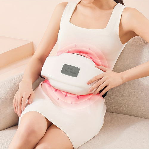 Portable Electric Abdominal Massager with Heating Function, Rechargeable Design, 3 Massage Modes, Suitable for Abdominal Area, Home Office Use