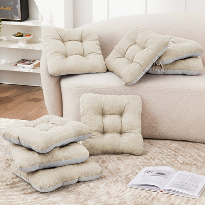 New Year 4/8pcs Memory Foam Chair Cushions, M L Size Available, Outdoor/Indoor Chair Pads for Dining Chairs 4/8 Pack, Seat Cushions for Kitchen, Dining Room, Office, Patio Chair