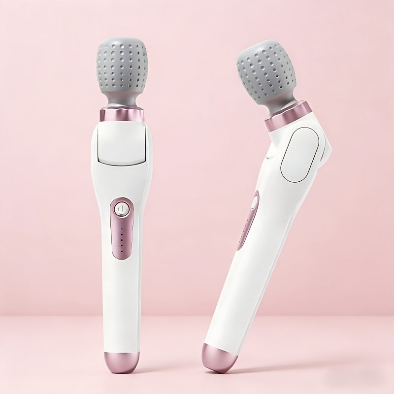Electric Handheld Massager, 180° Foldable Massage Stick with USB Charging, 5-Speed Vibration Settings, Rotating Head for Full Body Relief, Portable Neck Back Leg Waist Massager, Gift for Women Men