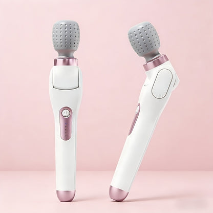 Electric Handheld Massager, 180° Foldable Massage Stick with USB Charging, 5-Speed Vibration Settings, Rotating Head for Full Body Relief, Portable Neck Back Leg Waist Massager, Gift for Women Men
