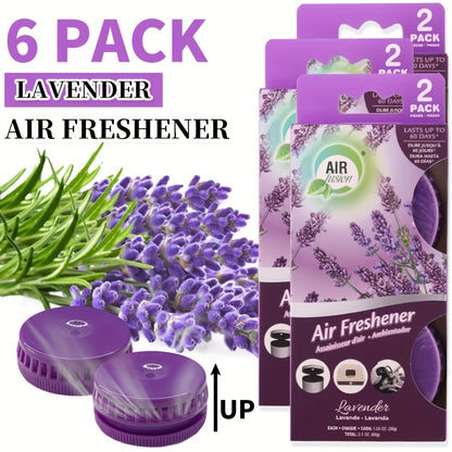 6 Packs Air Freshener, Total Of 6 Pack Lasts Up To 30 Days Each. Odor Eliminator For Small Spaces, For Bathroom, Kitchen, Garbage Can, Cat Litter Box, Car
