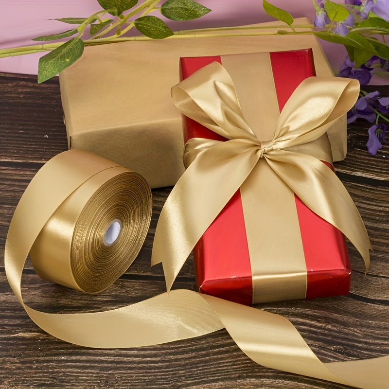 Satin Ribbon 1.5 Inch Wide – 8 Rolls 200 Yards Assorted Colors, Solid Color Silk Ribbon for Gift Wrapping, Hair Bows, Wedding, Party, Christmas & DIY Crafts