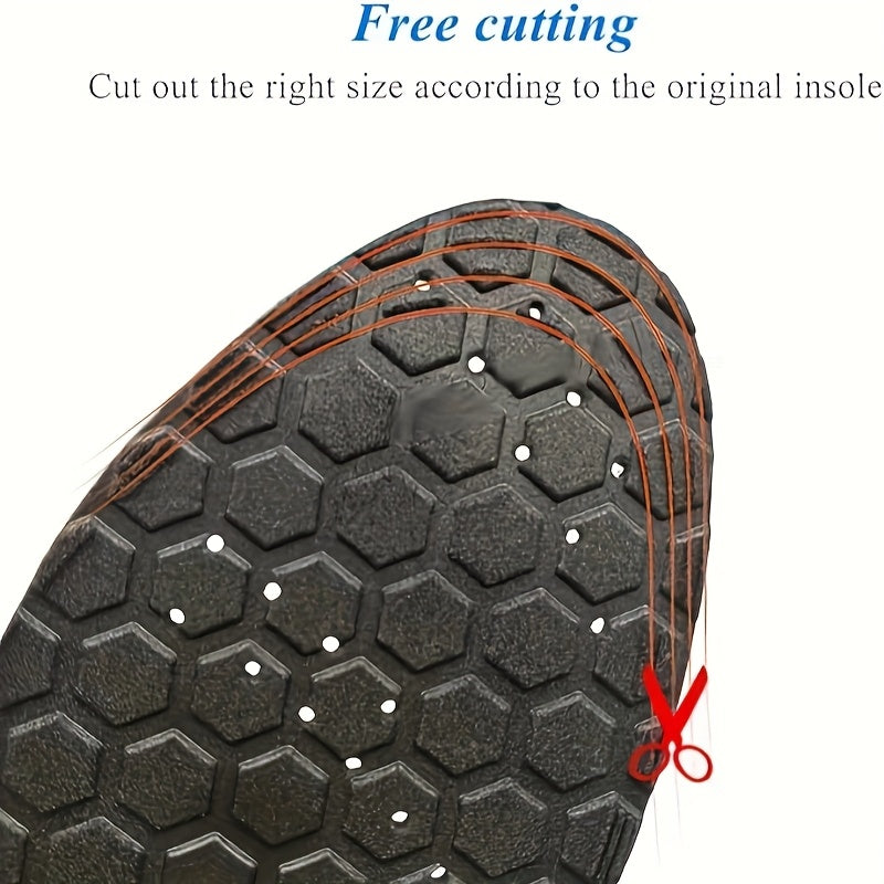 PU Massage Insoles Acupoint Arch Support – Breathable Sports Sole Buffer, Foot Reflex Comfort Insole for Men & Women, 3 Sizes