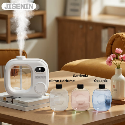 Aromatherapy Essential Oil Diffuser, Home Waterless Diffuser, Hanging Diffuser, 5 Spray Modes, 500mAh Rechargeable Battery, Smart Humidifier. Suitable for Desks, Bedroom Decor, Offices, Hotels, Kitchens, and Bathrooms. An Ideal Choice for Holiday