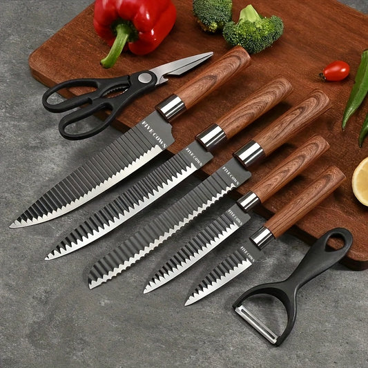 14pcs Chef Knife Set with Case, Hand-Forged Butcher Knife Set, Carving Bone, Meat Cutting, Vegetable Chopping, Camping Outdoor BBQ Hunting Tools and Equipment, Holiday Gift