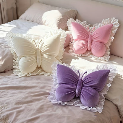 1pc Butterfly Pillow Waist Protection High Value Female Home Car Birthday Gift Bedroom Bedside