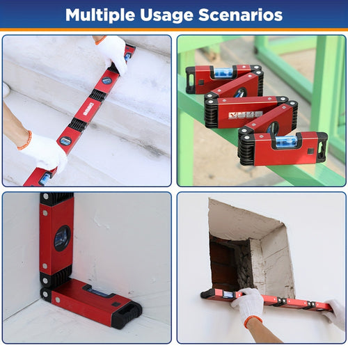 Multifunction Foldable Level Multi Angles Measurement Woodworking Tools Precise Leveling In Any Position Folding Post Level, Room Decor, Perfect Gift for Mother's Day & Father's Day, Thanksgiving & Christmas