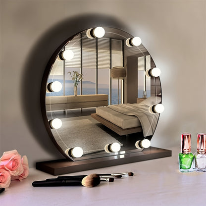 LED Vanity Mirror Light for Makeup – USB Powered 8-Bulb Mirror Lamp with 3 Color Temperatures, Adjustable Brightness & Spacing, Removable Design, Gift for Women Wife