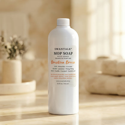 SWANTALK Family Size Mop Soap 32fl.oz, 4X Concentrated Floor Cleaner, Perfume-Inspired, Pet Friendly, Deodorizing & Multi-Surface Safe, Streak-Free Floor Cleaner