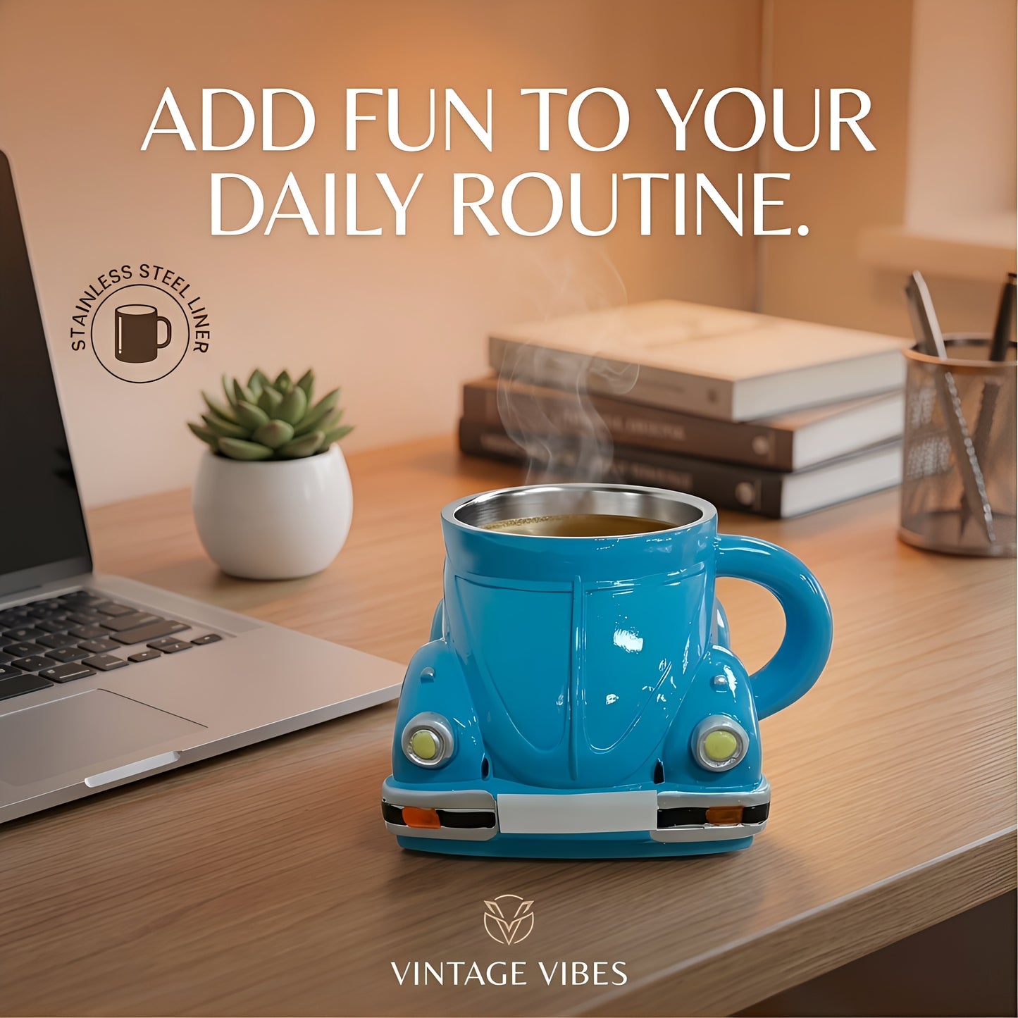 Sports Car Shape Fun Coffee Cup, Mug, Car Shape Drinking Cup, Novel Tea Cup, Large Capacity Unique Drinkware Office Decoration Cup