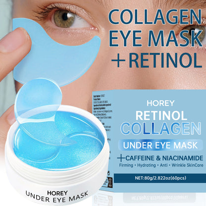 A Set of 60 Collagen Eye Patches, Infused with Caffeine And Niacinamide, Work to Tighten The Skin Around The Eyes While Delivering Intense Moisture And Nourishment. Perfect for Addressing Puffiness And Dark Circles