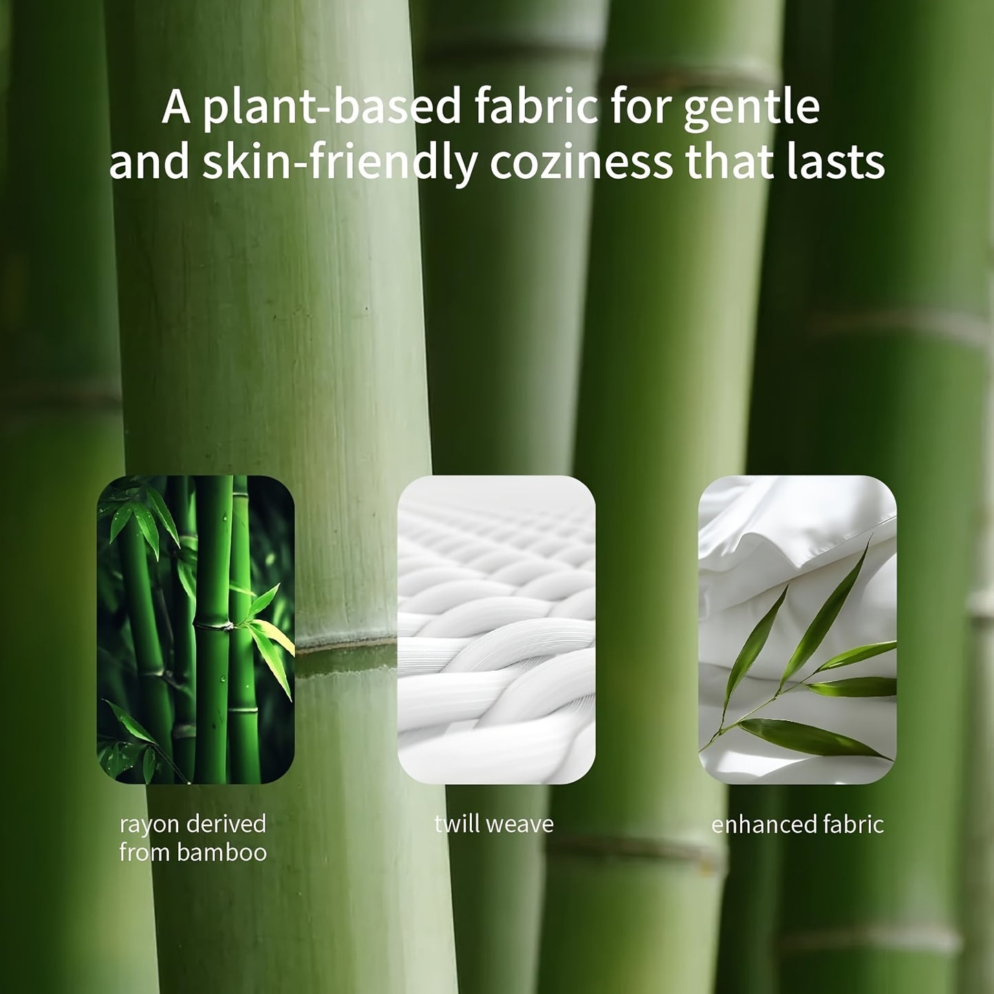 4pcs 2200TC Cooling Bamboo Bed Sheet Set Summer Chill Collection-16" Deep Pocket - Silky Soft Luxury Bedding W/ Flat Sheet, Fitted Sheet & Pillowcases (Beat The Hea Stay Cool All Night) Queen Size Sheet Set Breathable Sheets Sets Queen Size Gifts