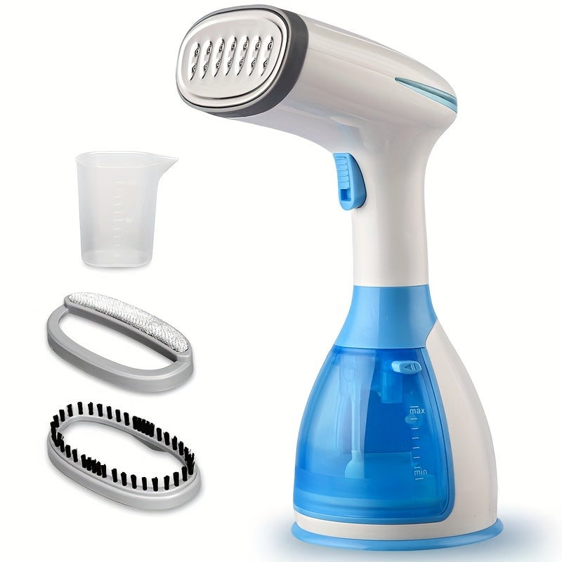 High - Power Handheld Garment Steamer with 9.47oz Large Removable Water Tank, 1500W Portable Steam with 3 Additions - No Battery, US- Standard Plug, 30 - Seconds Fast Heating, Mini Fabric Steam for Home, Travel, Office, Compact Design