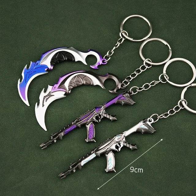 Duo Reaver Keychain Set l Valorant-Inspired Collectibles l Limited Edition Gaming Accessories