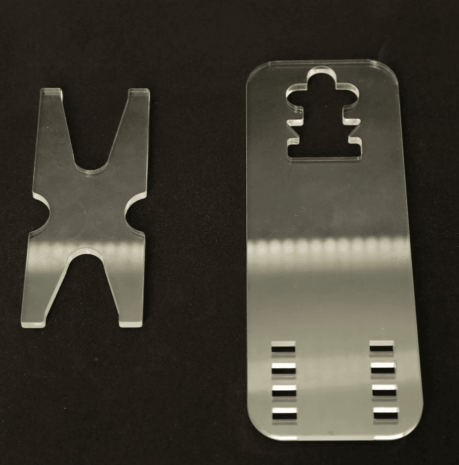 1/3/5PCS Acrylic Clear Pistol Rack Gun Display Stand l Adjustable Valorant-Inspired Storage for Handgun Replicas