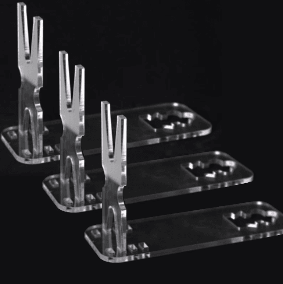 1/3/5PCS Acrylic Clear Pistol Rack Gun Display Stand l Adjustable Valorant-Inspired Storage for Handgun Replicas