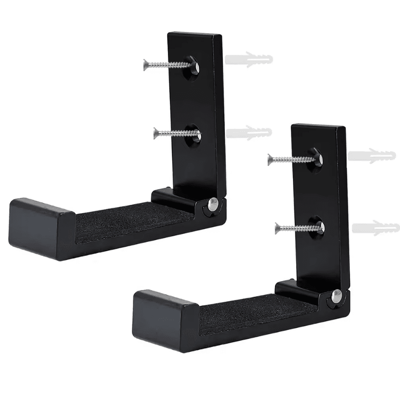 2PCS Foldable Indoor Gun Racks l Wall Mount Gun Hangers with Padding for Valorant Prop Guns