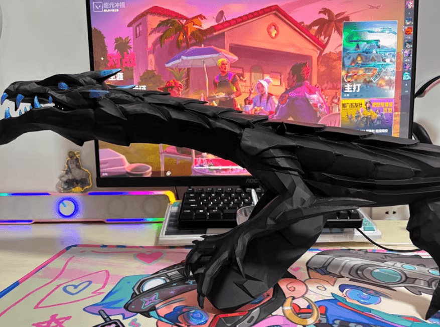 Enderflame Dragon Vandal IRL | Valorant Vandal Skin Prop | Gaming Collectible