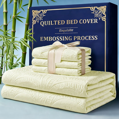 2/3pcs Quilt Set Bedspreads( Include 1 Quilt 1 Or 2 Pillowcases) Lightweight Microfiber Bedspread - Modern Style Coin Pattern Coverlet Soft And Skin-friendly Quilt Anti-allergy And Machine Washable Suitable For School Dormitories