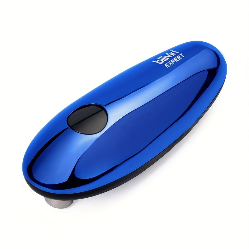 One Touch Electric Can Opener, Automatic Can Opener for All Can Sizes, Smooth  Design, Battery Not Included, Ideal for Seniors with Arthritis, Safe And Easy to Use Kitchen Gadget (WHITE)