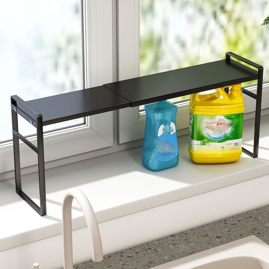 1pc Small Narrow Tall Shelf for Kitchen Windowsill Organizer Stackable Shelves Bathroom Sill Thin Shelves for Narrow Spaces Counter Top Racks Scalable Window Plant Rack, Standing Shelf, Standing Shelf