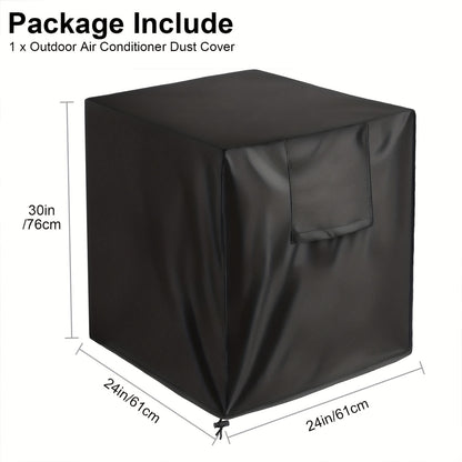 Heavy-Duty & UV-Resistant Outdoor AC Cover Compatible for AC Units - -Weather Air Conditioner Protector with Storage Bag, Windproof, Snowproof, Cover for Central AC Systems, Installation
