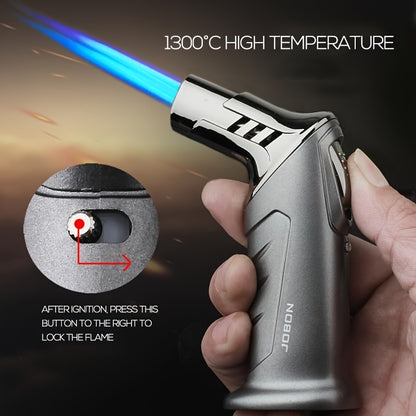 Jobon Butane Torch Lighter, Gift Box Packaging - For Kitchen, Bbq, Camping & Outdoor Use | Ideal Gift For Men & Holidays | Child Safety Lock & Adjustable Flame Control | Lightweight & Simple Design (Gas Not Included)