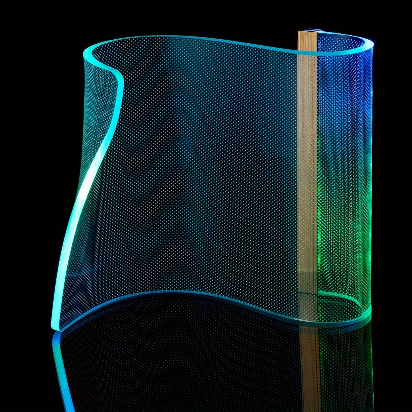 Table Lamp LED, RGB Desk Lamp, Modern Bedside Lamps for Futuristic Ambient Mood Lighting, Unique Gaming Light with Smart APP&Remote Control Dimmable, for Room Decor, Concerts, Dance, Office, Gift
