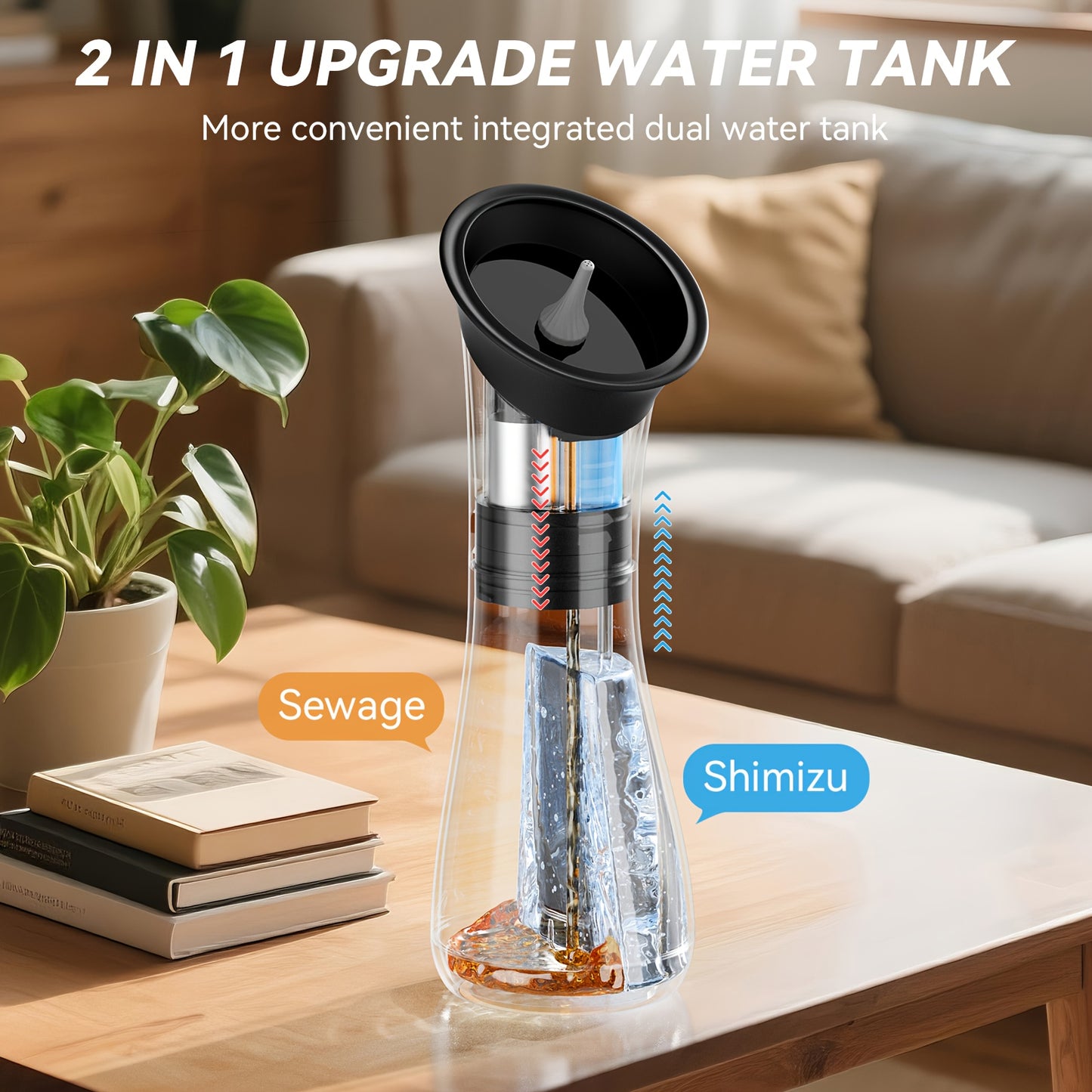 Electric Ear Wax Remover Rechargeable - LED Battery Display, 3 Pressure Levels, Integrated Waste Water Tank, Gentle Earwax Cleaning Tool for Home Use - Safe Ear Irrigation Cleaner for Adults & Kids