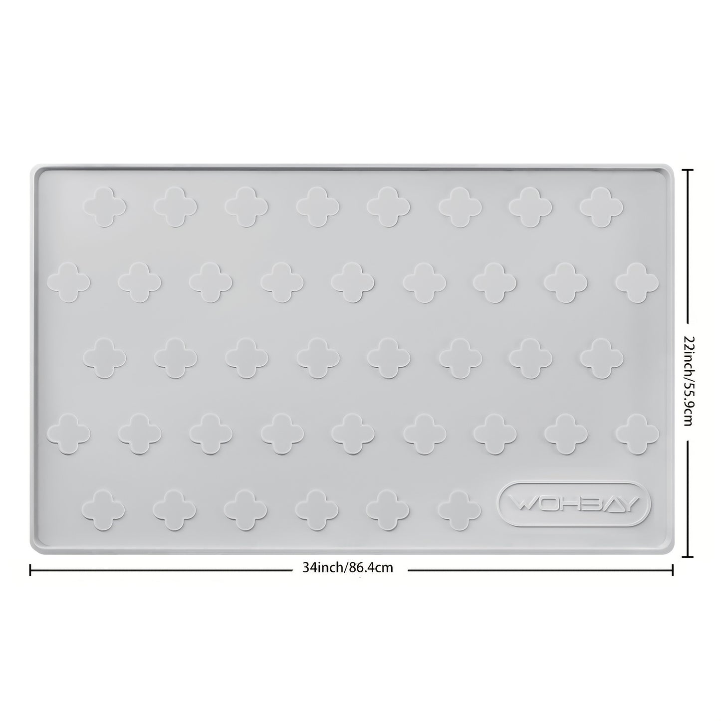 Waterproof Kitchen Undersink Mat, 34" X 22" Silicone Undersink Mat For The Bottom Of The Kitchen Sink, Undersink Drip Tray Liner For Kitchen Bathroom Cabinets, Can Hold Up To 3, 3 Cups Of Liquid.