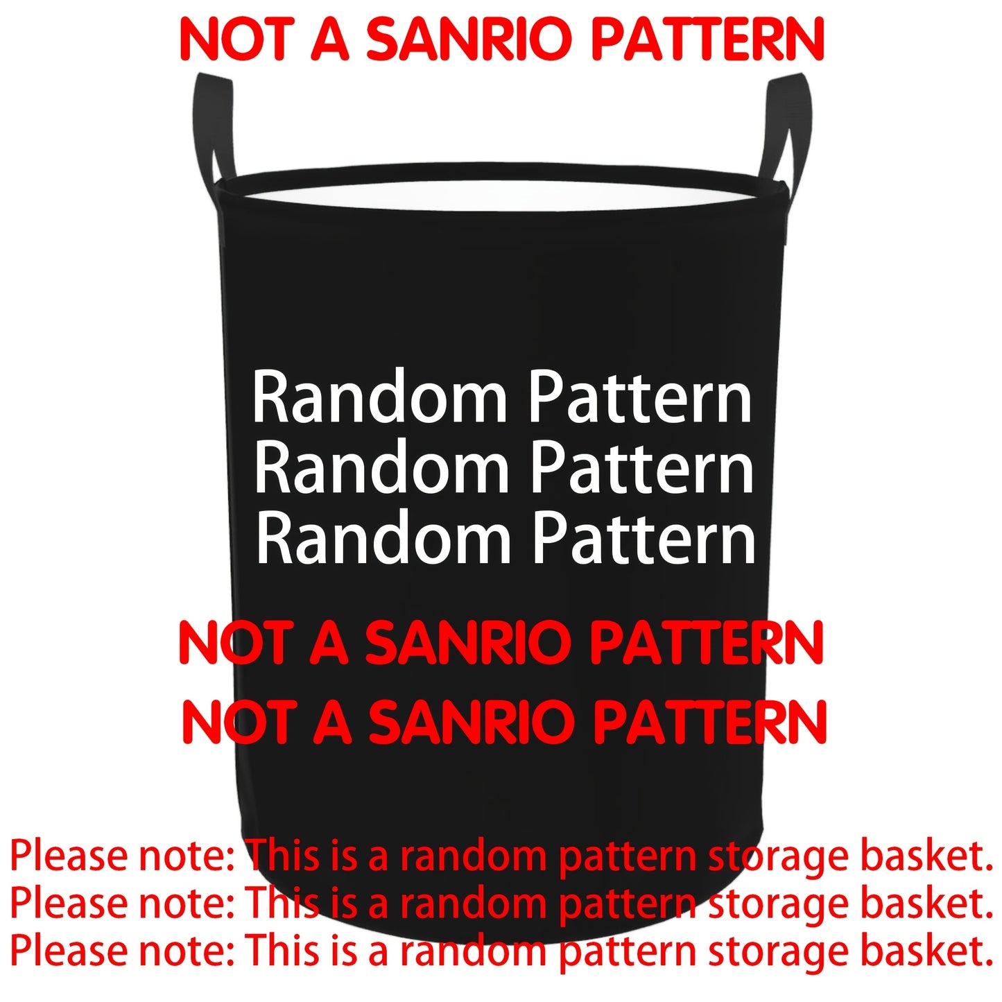 Sanrio Official Hello Kitty Laundry Basket - Cute Iconic Face Collapsible Hamper with Sturdy Handle, Portable Oxford Cloth Portable Storage Suitable for &, Laundry (), Laundry Baskets